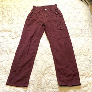 Paperbag Corduroy pants, never worn